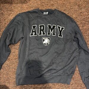 Army Black Crewneck Sweater
